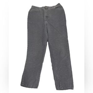 Vintage Levis Womens Size 10 Gray Corduroy Jeans Straight Pants White Tab